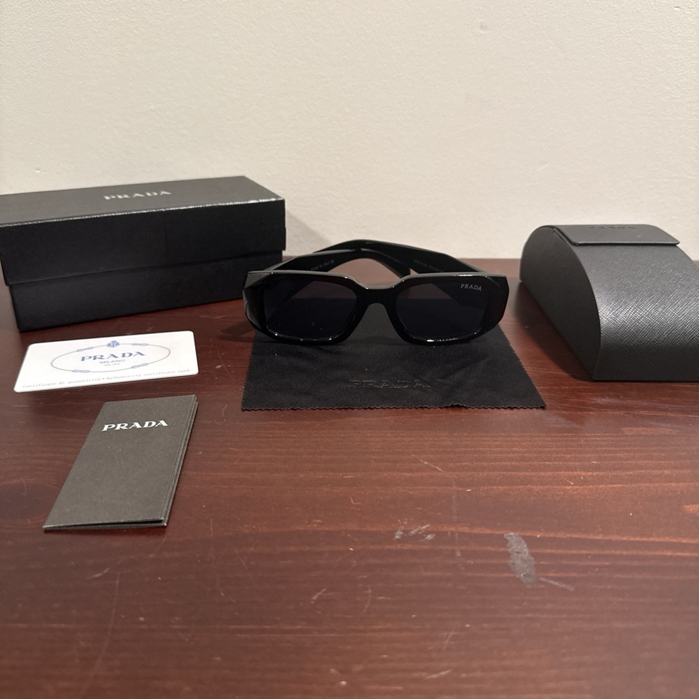 Prada Black Sunglasses Accessories Set